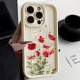 thumbnail image 4 of Fundas de silicona líquida para iPhone 15 Pro Max Funda iPhone 13 11 12 14 16 Pro XS X XR 7 8 Plus S 2020 2022 Funda a prueba de golpes con flores, 4 of 5