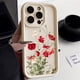 thumbnail image 3 of Fundas de silicona líquida para iPhone 15 Pro Max Funda iPhone 13 11 12 14 16 Pro XS X XR 7 8 Plus S 2020 2022 Funda a prueba de golpes con flores, 3 of 4