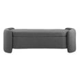 thumbnail image 5 of Modway Nebula Boucle Upholstered Bench in Charcoal, 5 of 8