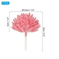thumbnail image 2 of Uxcell Picos de Suculentas Artificiales Sin Maceta Plantas Suculentas Falsas Pequeñas Paquete de 4 Rojas, 2 of 5