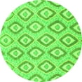 thumbnail image 1 of Ahgly Company Indoor Round Abstract Green Modern Area Rugs, 4' Round, 1 of 4