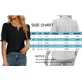 thumbnail image 6 of MOSHU Blouses for Women Casual Chic V Neck Womens Tops Summer Dressy Chiffon Shirts, 6 of 9