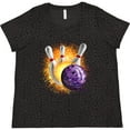 thumbnail image 3 of Inktastic Bowling Strike Women's Plus Size T-Shirt, 3 of 5
