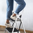 thumbnail image 5 of Pentagon Tools 3-Step Portable Folding Stool - Heavy-Duty Step Stool Ladder, 5 of 5