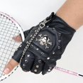 thumbnail image 2 of gants Gothiques Steampunk Gants Sans Doigts De Capitaine En Cuir Vintage Pour Hommes, 2 of 5