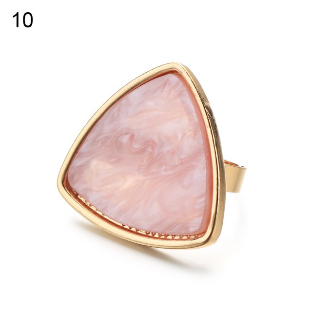 1 pieza de nueva paleta de arte de uñas de piedra de resina anillo de dedo puntas de uñas postizas dibujo mezcla de colores pantalla DIY herramienta de Gel de esmalte de manicura Tan Jianjun unisex