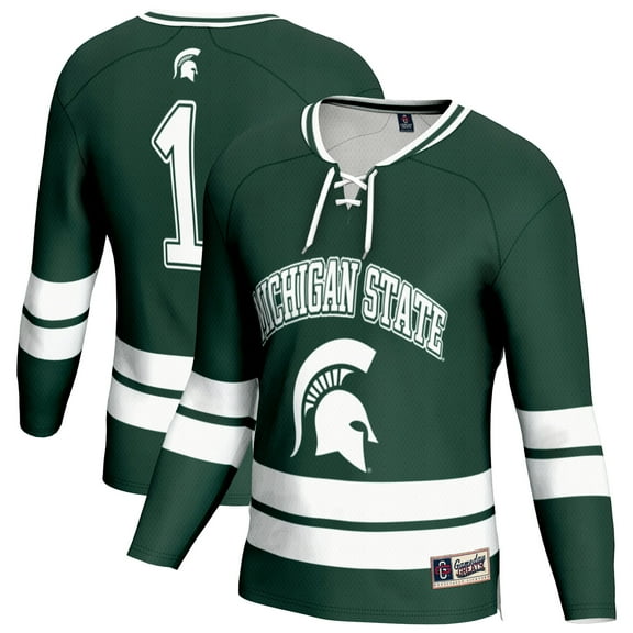 Unisex GameDay Greats Green Michigan State Spartans Lightweight Men's Hockey Fashion Jersey