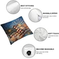 thumbnail image 4 of HENGT Throw Pillow Covers America Flag Pillow Covers Fireworks Star and Stripes Pillow Case Cushion Case 4th of July Independence Memorial Day Patriotic Cushion Case for Home Outdoor  2pcs, 4 of 6