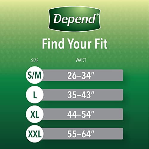 Depend FIT-FLEX Adult Underwear Pull On Large Disposable Heavy Absorbency, 47926 - Case of 34
