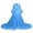 Blue, variant on Lingerie for Women Apparel Long Nightgown Robe for Women Elegant Bridal Sleepwear Lace Bathrobe Fashionable Blue One Size