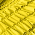 thumbnail image 3 of SGI Bedding 3 Piece Cotton Multi Ruffle Duvet Cover Yellow Solid 600TC Twin XL, 3 of 7