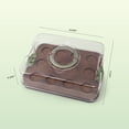 thumbnail image 6 of Cook with Color Acacia Wood Cake Carrier with Locking Lid, 12-Cupcake Reversible Tray, 6 of 14