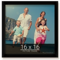 wallsthatspeak 16x16 Black Picture Frame for Puzzles Posters Photos or Artwork