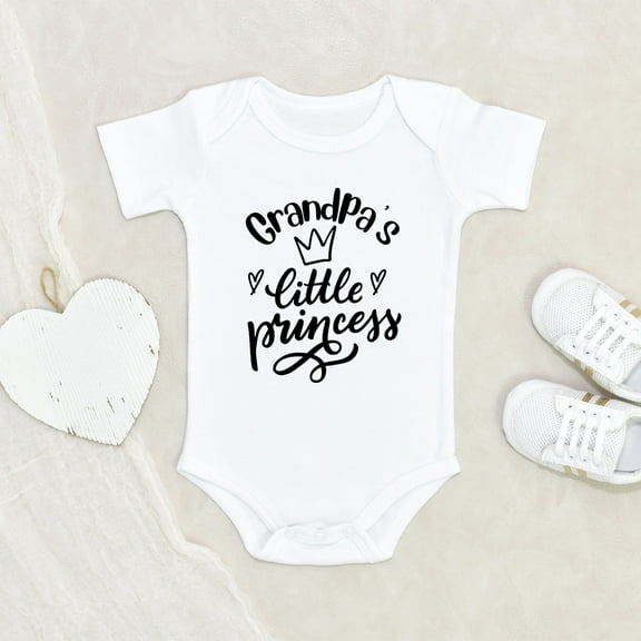 Adorable Baby Clothes - Grandpa Little Princess Baby Clothes - Baby Princess Clothes - Cute Baby Clothing