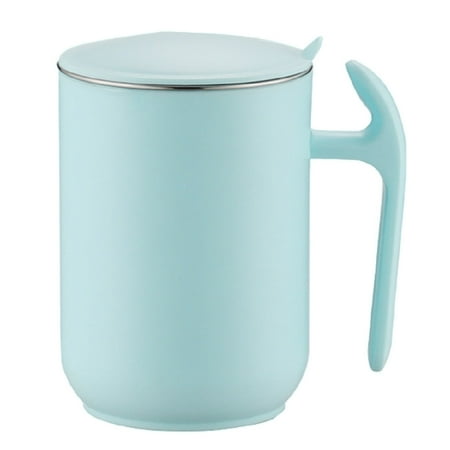 

550ml Stainless Steel Double Walled Mugs Leakproof Prevent Scalding Frosted Insulated Coffee Mugs for Home Cafe Office Sky Blue 550ml