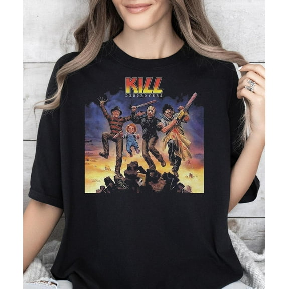 Kill Destroyers Jason Voorhees Lovers Michael Myers###Unisex T-Shirt
