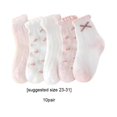 thumbnail image 4 of 10 Pairs Kids Socks Girls Children Thin Ankles Hosiery Leisure Breathable Comfortable Mesh Accessory Summer Spring Autumn Type 2 6-8 Years, 4 of 9