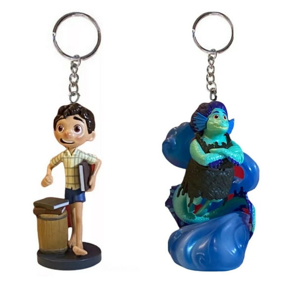 Daniella Sea Monster Mom & Luca Boy PVC Key Ring Keychain Ornament Figure Charm New