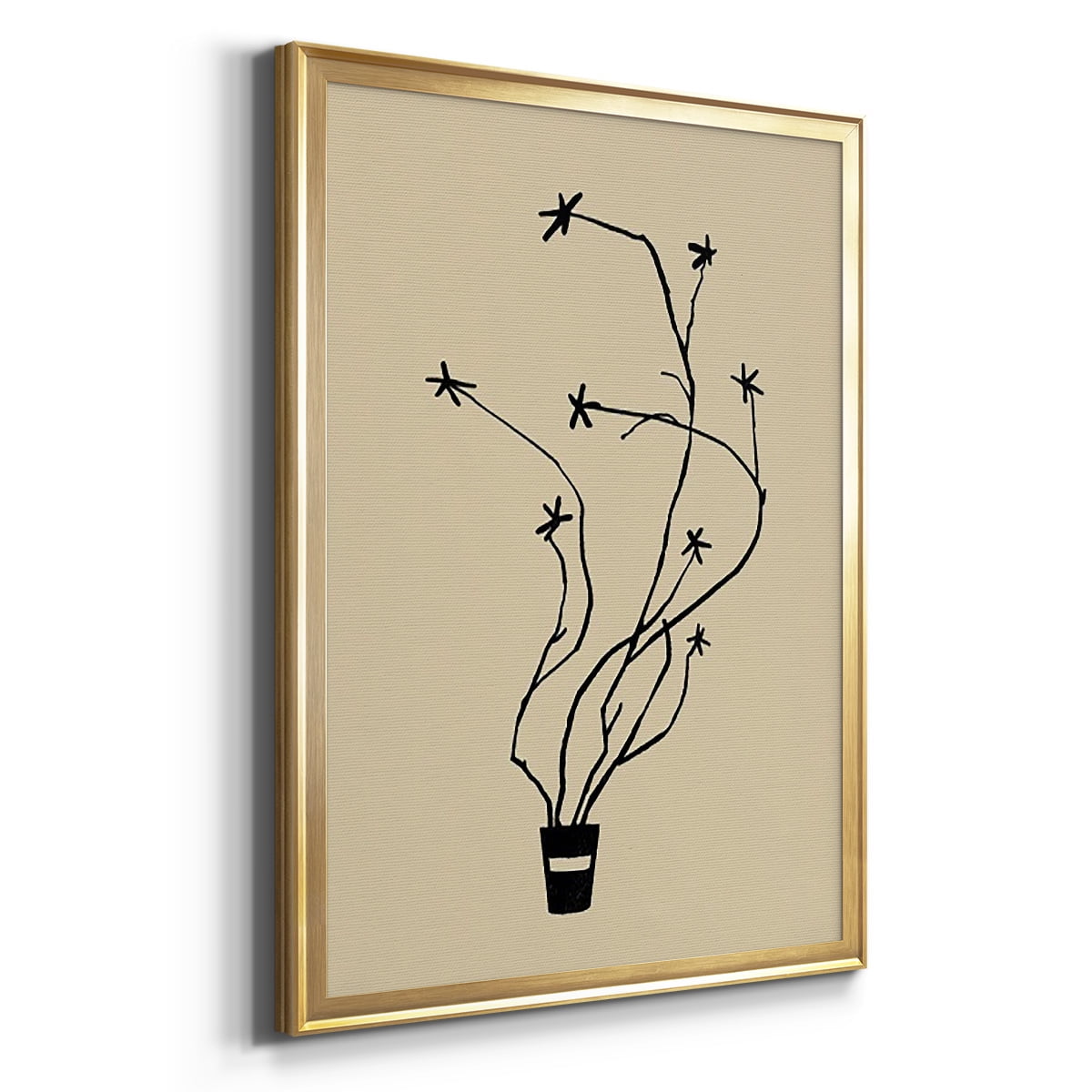 Spring Sprig Vase I Premium Framed Print - Ready to Hang
