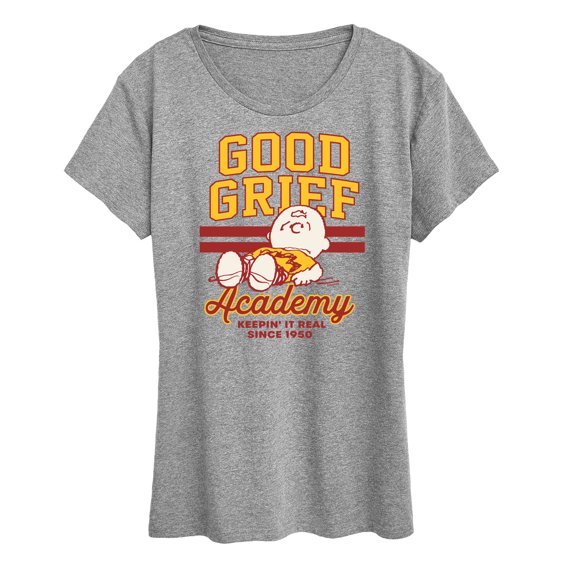 Peanuts - Good Grief Academy Short Sleeve Graphic T-Shirt