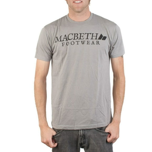 Macbeth - Vintage Logo Charcoal Adult T-Shirt