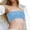 Sky Blue, variant on DGMIOCS Women's Bandeau Bikini Ribbed Off Shoulder Bandeau Bikini Top Set for Summer Swimwear Women Lightweight Non Pad Swimsuit Ensemble Light Pink L