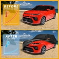 thumbnail image 4 of Car Cover Waterproof All Weather Automotive Outdoor Anti-UV Sun Rain Protection Full Exterior Cover with Reflective Strips Black for Kia Soul, 4 of 7