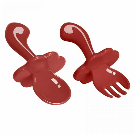 

Clearance! Baby Spoons First Stage and Baby Fork Toddler Utensils for Baby Led Weaning Chewable Baby Utensils for Self-Feeding