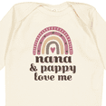 thumbnail image 4 of Inktastic Nana and Pappy Love Me Rainbow Girls Long Sleeve Baby Bodysuit, 4 of 5