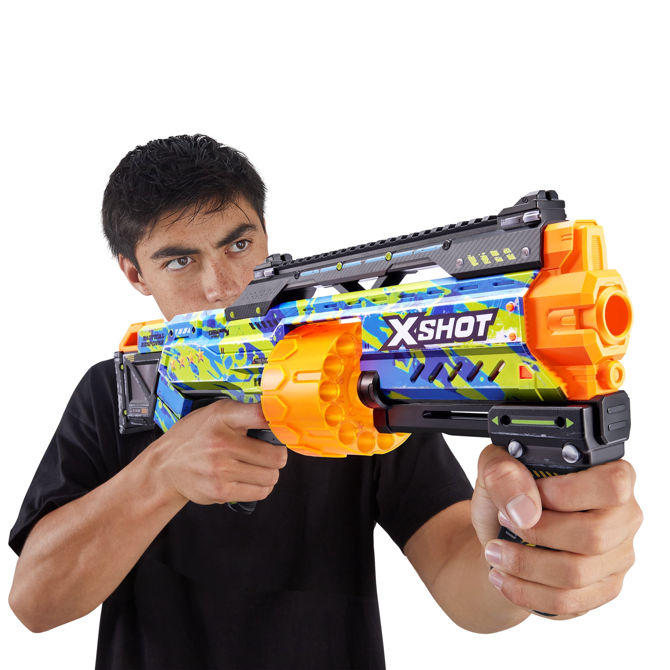 XSHOT Skins Last Stand Dart Sonic Blaster 16 Fléchettes - Pistolet Sonic Par ZURU Pour Enfants