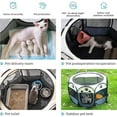 thumbnail image 4 of Octagonal Pet Tent Foldable Portable Oxford Cloth Cat and Dog Nest Outdoor Easy Operation Large Dog Cages Cat Fences (coffee,73x73x43cm), 4 of 7