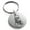 Silver, variant on Stainless Steel Scarfed Snowman Engraved Small Medallion Circle Charm Keychain Keyring
