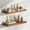 Honey Brown, variant on 16.5 in Solid Wood Floating Shelves Wall Mounted Shelves, White Wash Color, Set of 2