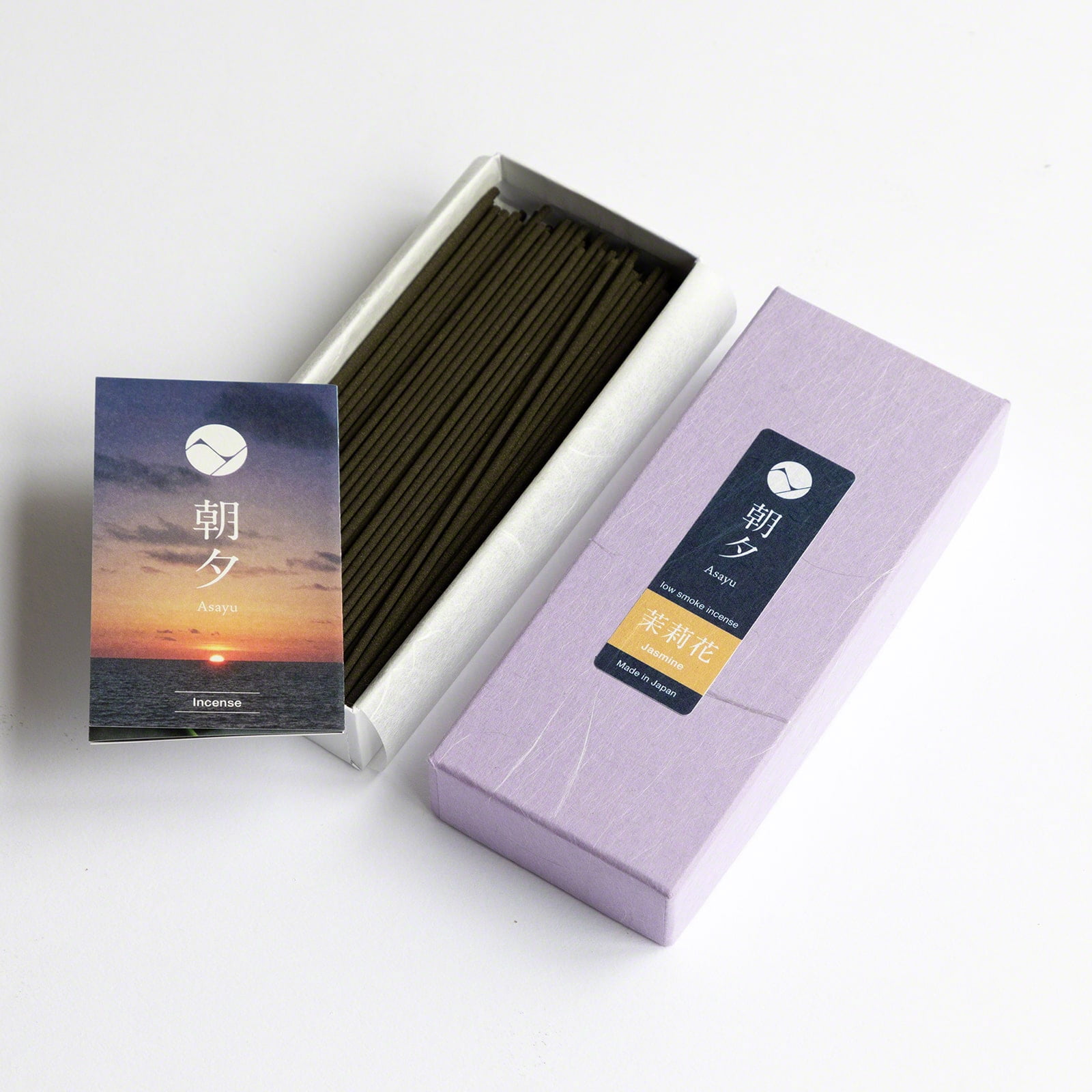 Asayu Japan Low Smoke Incense Sticks Jasmine Made in Japan Quality 1.41oz