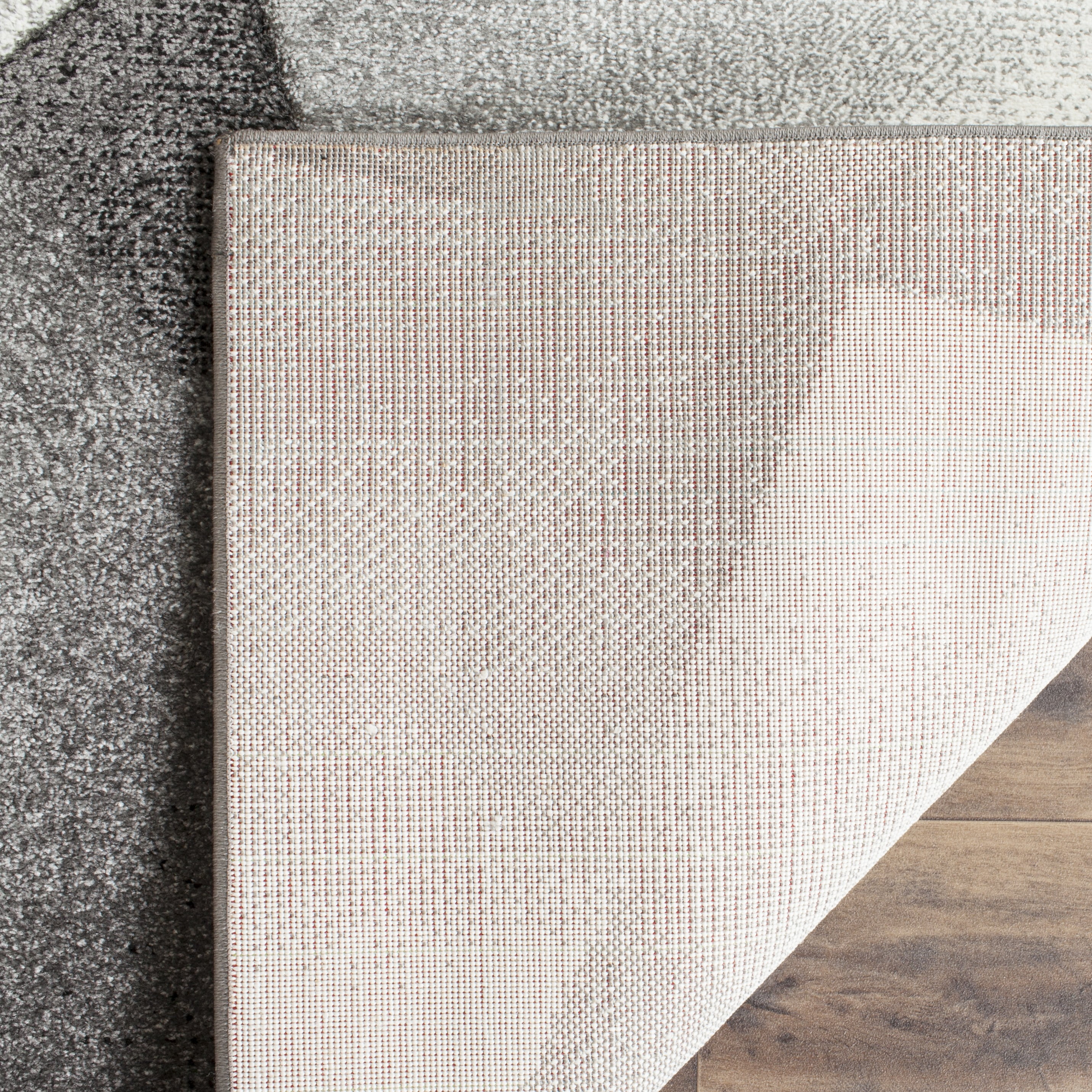 SAFAVIEH Porcello Jayme Geometric Area Rug, Light Grey/Charcoal, 10'6" x 14'