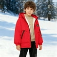 thumbnail image 5 of Boys Winter Fleece Lined Jacket With Padding Thickened Windproof Outdoor Insulated Coat For Cold Weather, 5 of 5