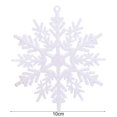 thumbnail image 4 of Doce convenientes joyas de copos de nieve se utilizan ampliamente en plásticos portátiles copos de nieve realistas de Navidad para fiestas., 4 of 5