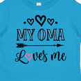 thumbnail image 4 of Inktastic My Oma Loves Me Grandchild Girls Toddler T-Shirt, 4 of 5