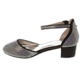 thumbnail image 2 of Badgley Mischka Big Kids Block Heeled Dress Shoes,   Black, 13, 2 of 7