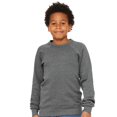 thumbnail image 5 of Bella Canvas Boys Sponge Fleece Raglan Sweatshirt, L, Athletic Heather, 5 of 5