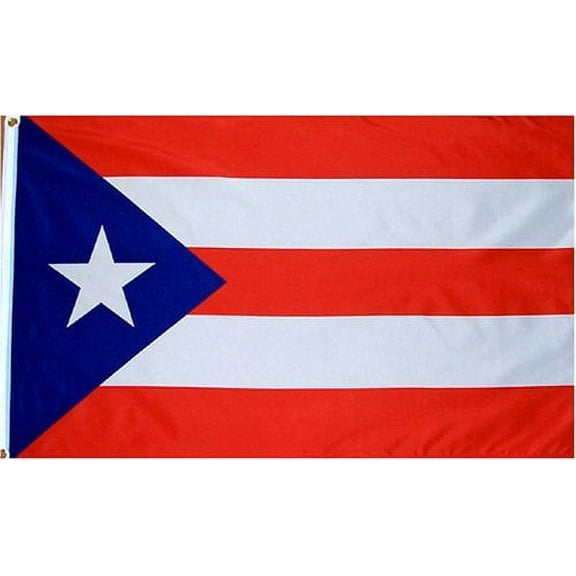 SIX PACK Puerto Rico 3'x5' Polyester Flags; Puerto Rican 3x5 Polyester Outdoor Flag