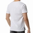 thumbnail image 5 of IYTR Mens Linen Shirts Short Sleeve Summer T Shirts Comfy Button-Up Round Neck Leisure Running Athletic Shirts Casual Solid Color White L, 5 of 7