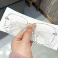 thumbnail image 3 of relayinert Large frame anti blue light flat mirror trendy polygonal myopia finished eyeglass frame, 3 of 8