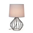 thumbnail image 2 of Simple Designs LT2086-GOB Lampe de Table à Câblage Géométrique , Gris & Noir, 2 of 5