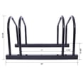 thumbnail image 5 of 2 Bikes Floor Bike Stand, Bike Parking Rack Garage Bike Storage Stand Indoor/Outdoor 22-28" Wheel Stand, Max Tire Width 2.15", 5 of 5