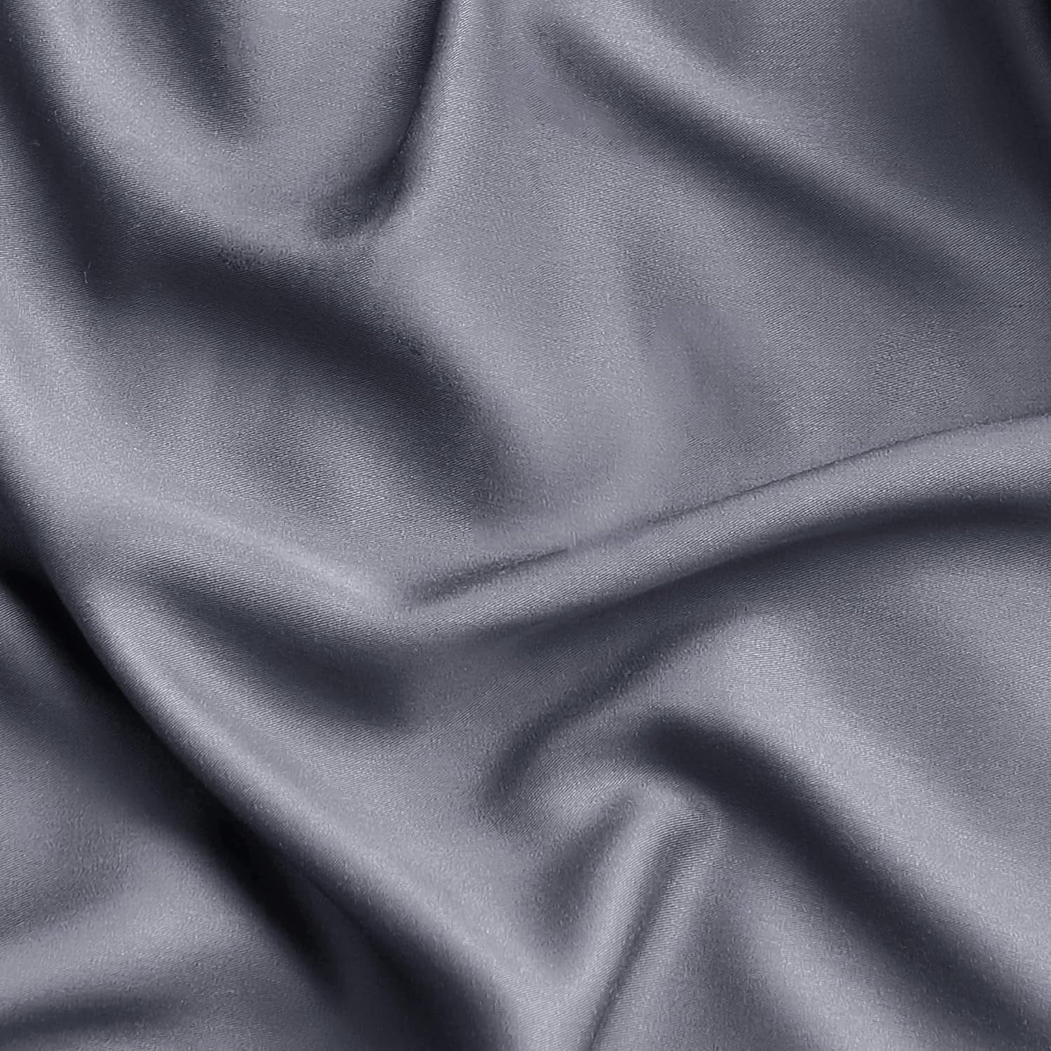 Queen Sheet Set, Cooling Sheets for Queen Size Bed Set, Rayon Derived from Bamboo, Breathable & Soft, Deep Pocket Up to 16", Hotel Luxury Silky Bedding for Hot Sleepers, Dark Grey