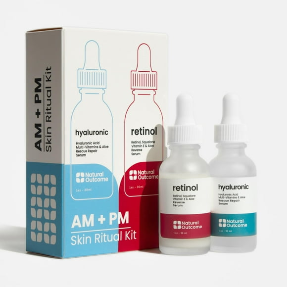 Set de sérum Natural Outcome Hialurónico Hialurónico y Retinol