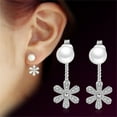 thumbnail image 1 of Xihbxyly Pendientes de Perlas para Mujer, Elegante Diseño Floral, de Aleación, Accesorio Versátil para Diferentes Ocasiones, Regalo Perfecto para Mujeres, Joyería Especial para Niñas, Juego de 1 Par., 1 of 1