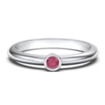 thumbnail image 1 of Classic Bezel Set Birthstone Ring - Ruby (July), 1 of 4