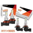 thumbnail image 1 of For GMC Sierra 1500 2007-2013 LED Headlight Kit Combo Bulbs High/Low Beam White, 1 of 9